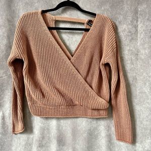 Moon & Madison Mauve Sweater Blush Small